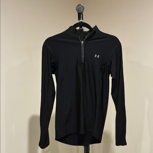 Under Armour Women’s Black Long Sleeve Performance Tee 1/4 zip